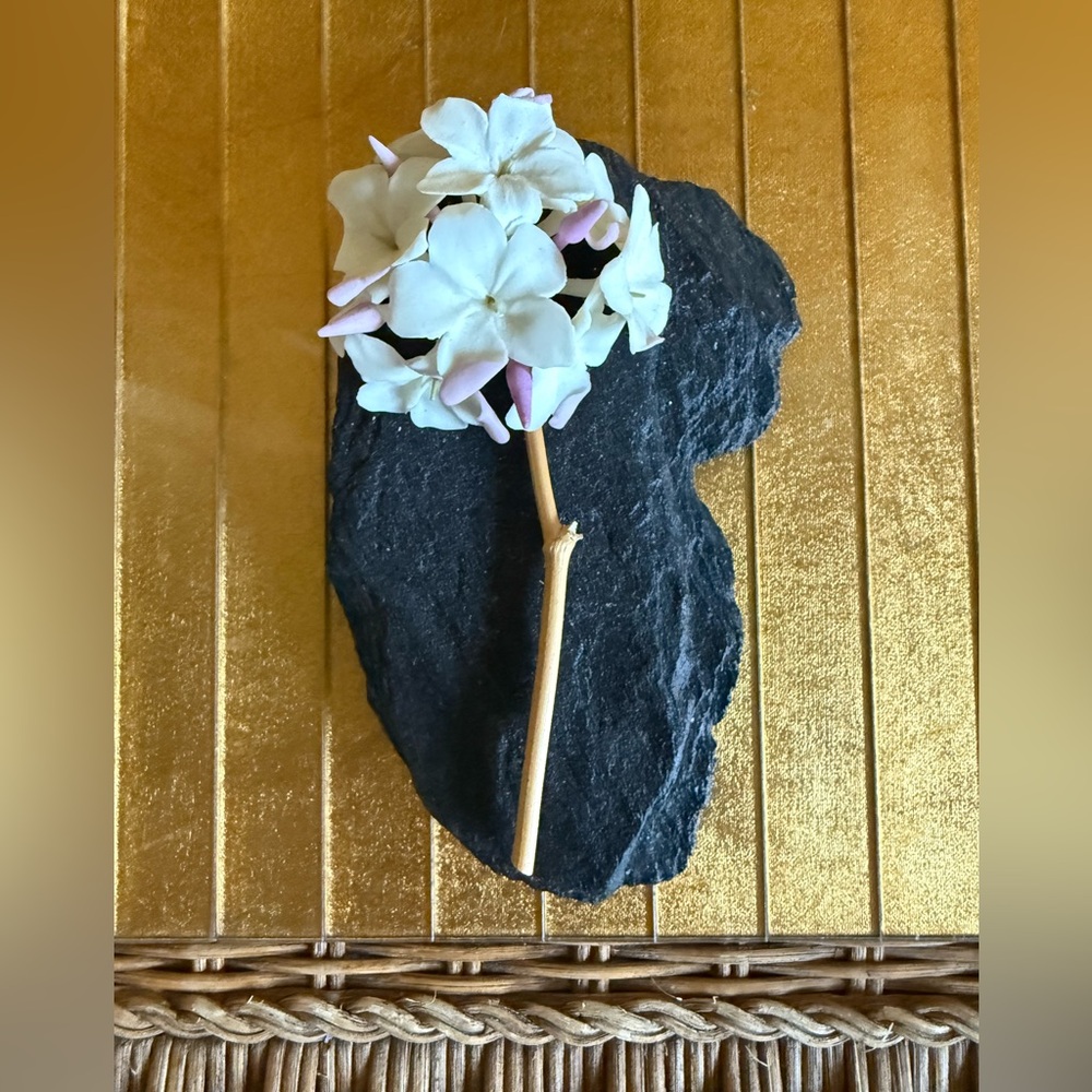 Elegant Cream spain Pink Floral Accent porcelain slate Madagascar Jasmine Malaga